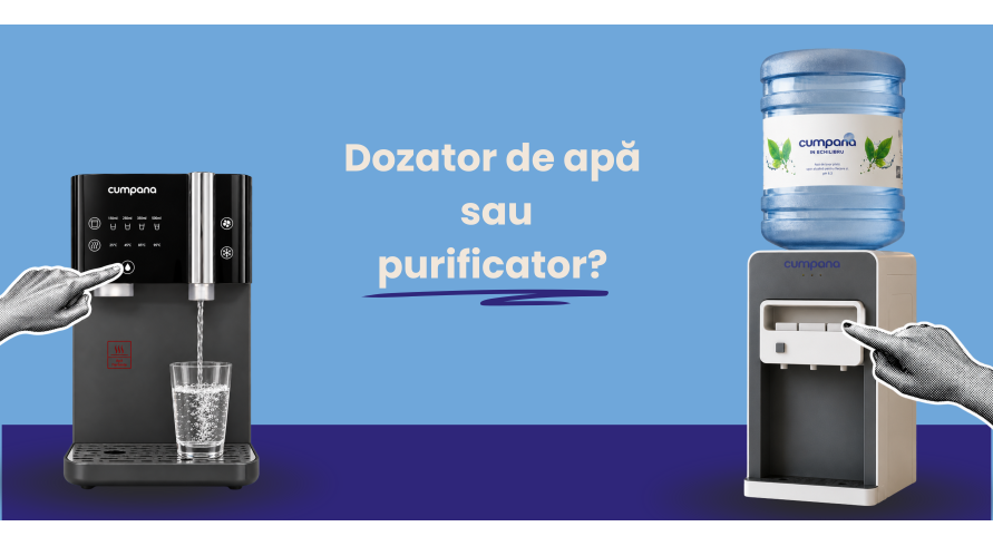 Dozator de apă sau purificator? Cum alegi soluția potrivită